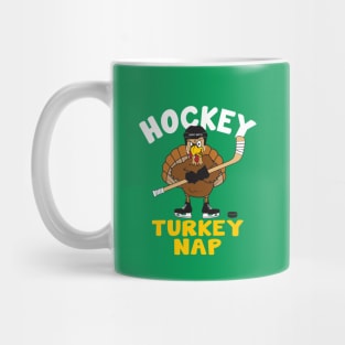 Hockey Turkey Nap Thanksgiving Mug